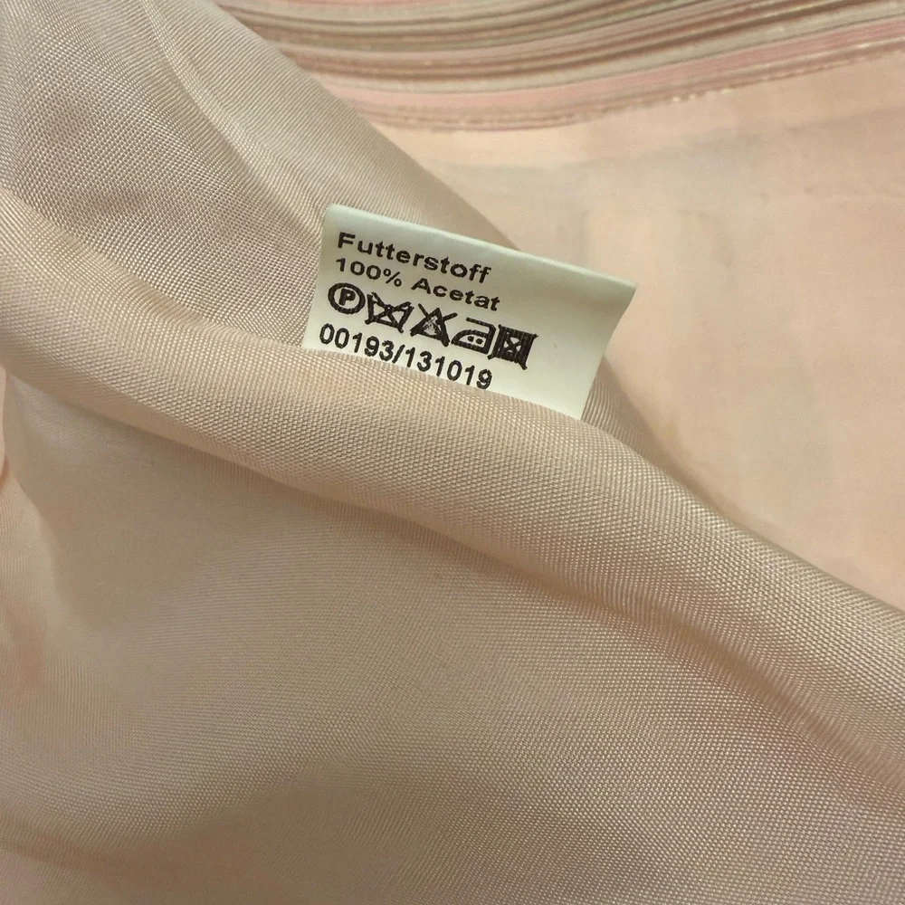 Maison de Bonneterie Blazer 42 Pink Metallic Stripe Amsterdam Designer Jacket